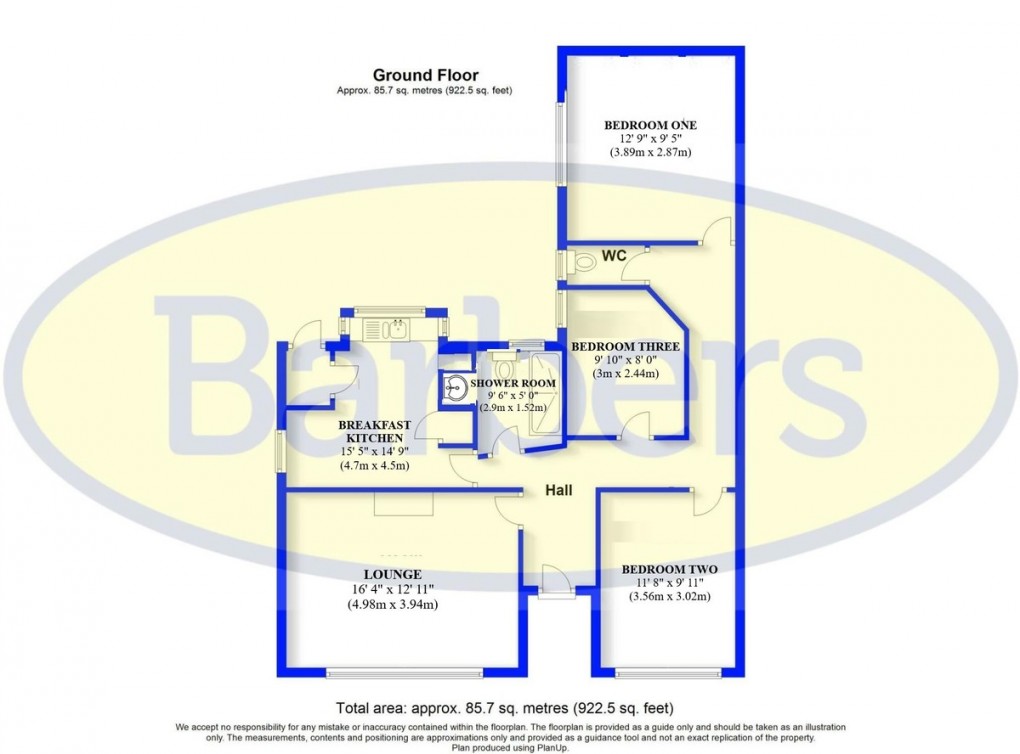 Floorplan for Gravelly Hill, Ashley, Market Drayton