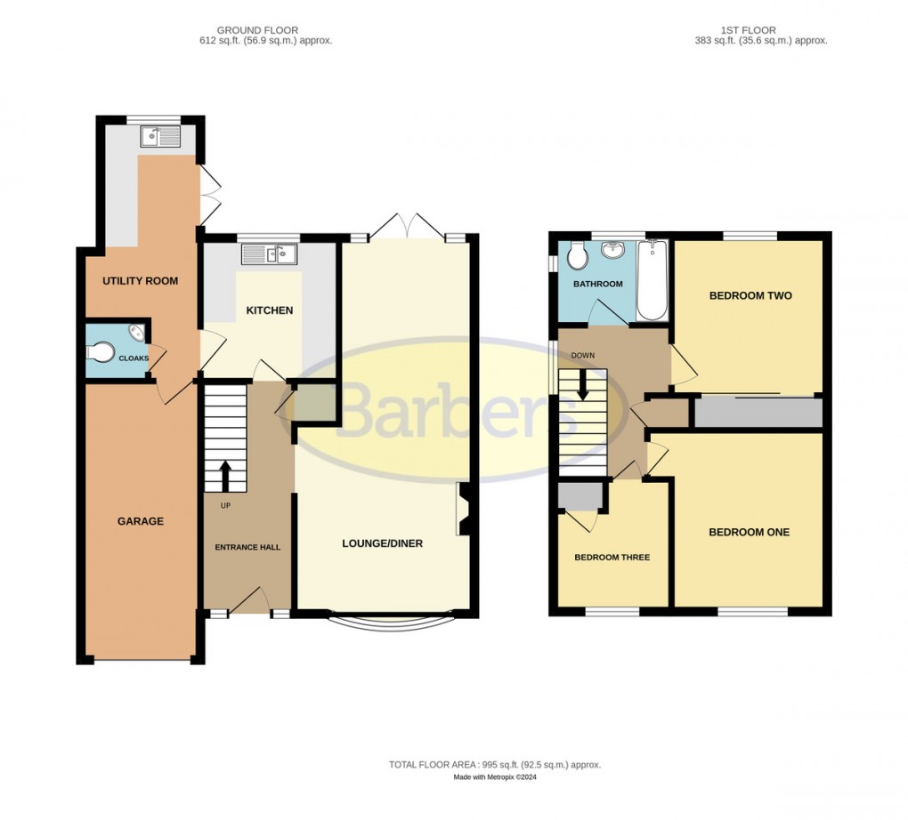 Floorplan for Admaston, Telford, Shropshire