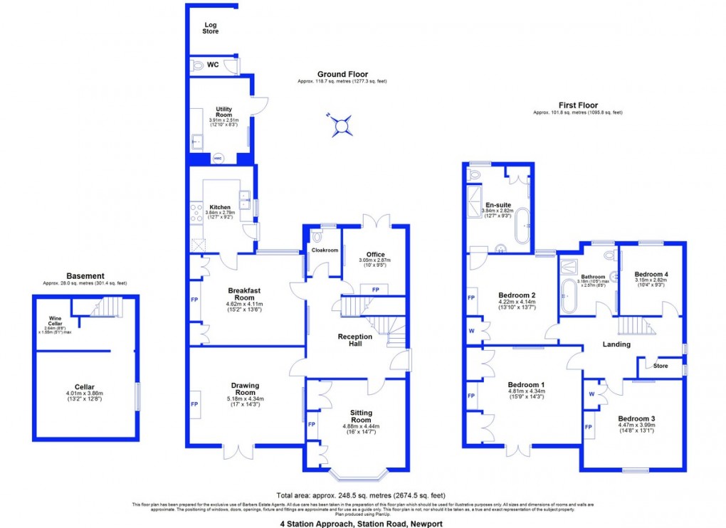 Floorplan for Station Road, Newport