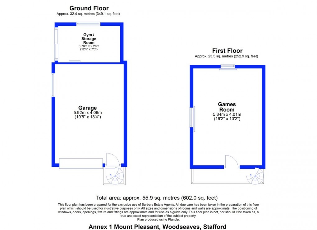Floorplan for Woodseaves, Stafford
