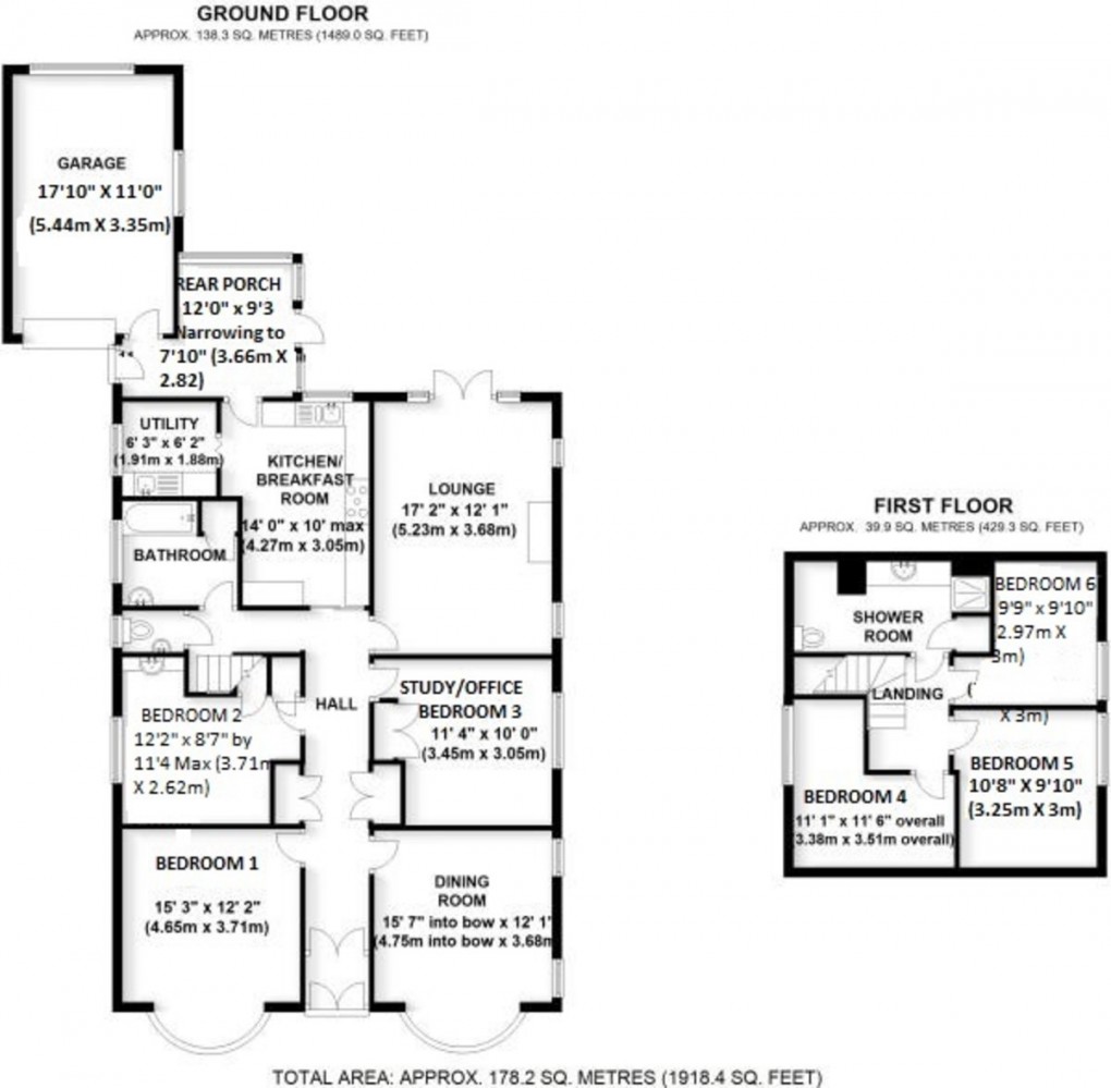 Floorplan for Church Road, Lilleshall