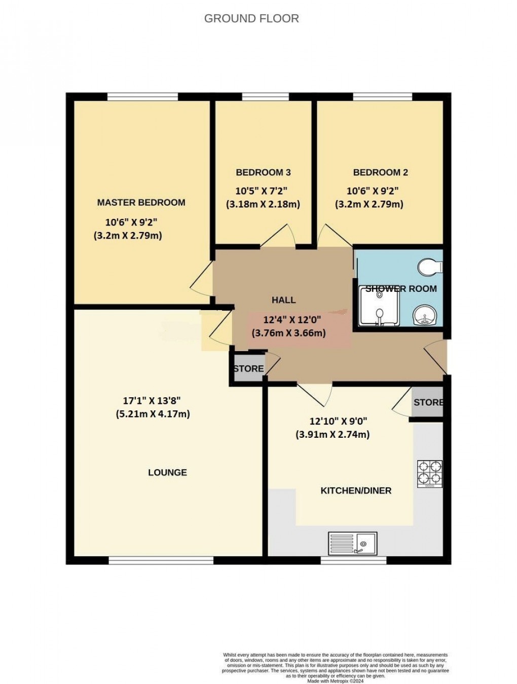 Floorplan for Wrockwardine Wood, Telford