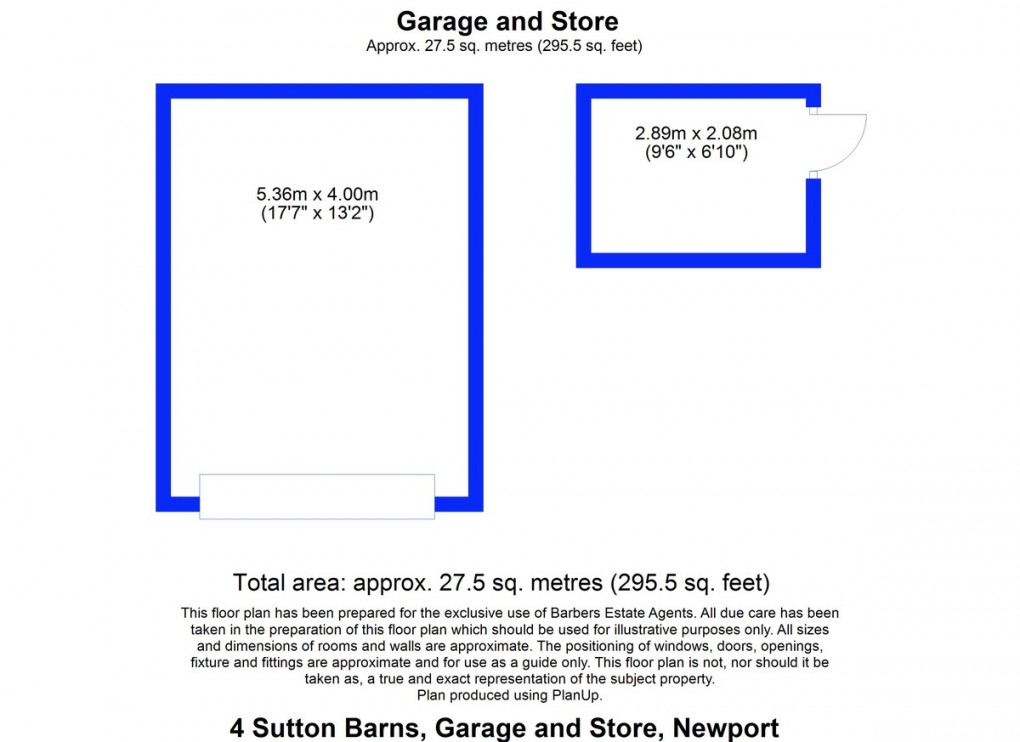 Floorplan for Sutton Barns, Lower Sutton, Newport
