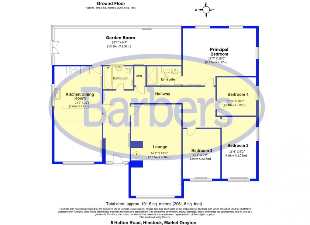 Floorplan for Hatton Road, Hinstock