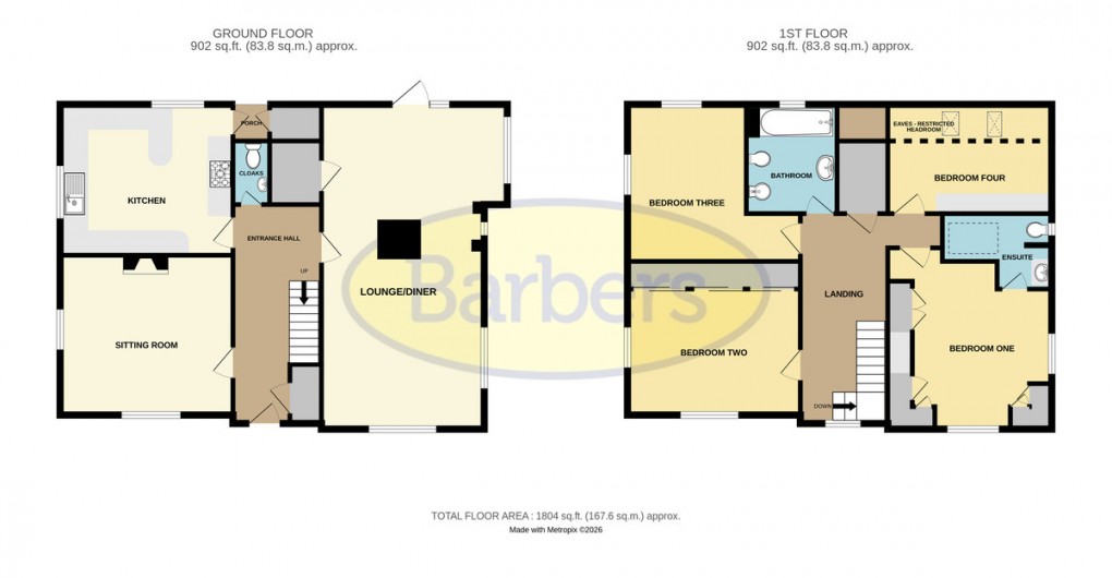 Floorplan for Ercall Lane, Wellington, TF1 2DY