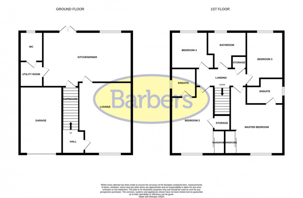 Floorplan for Oak Tree Rise, Malpas
