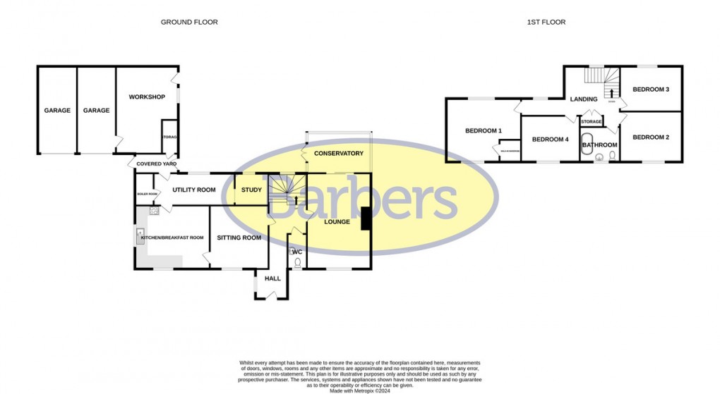 Floorplan for Back Lane, Nomans Heath