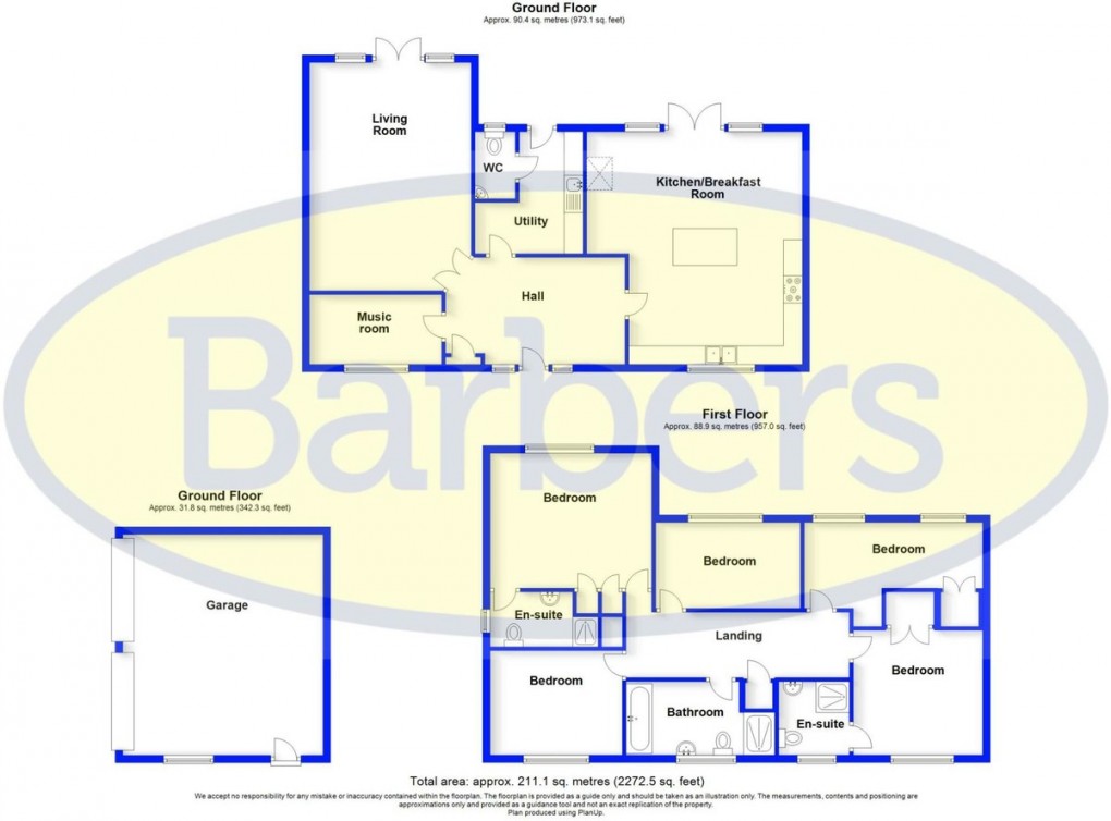 Floorplan for Yew Tree Lane, Wistanswick, Market Drayton