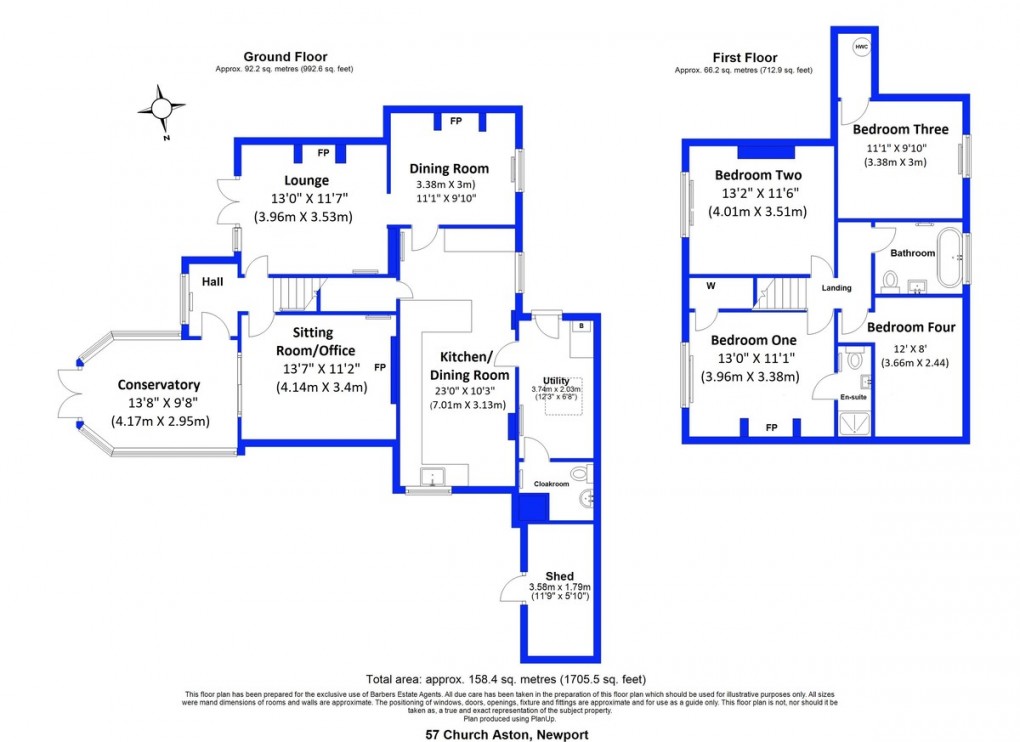 Floorplan for Church Aston , Newport