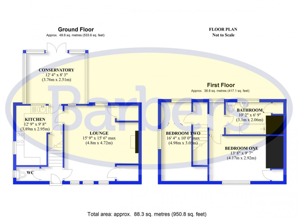 Floorplan for Sutton, Market Drayton