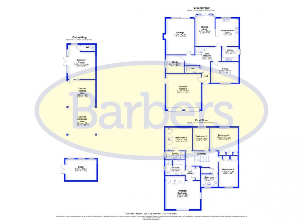Floorplan for Villa Farm Close, High Heath, Market Drayton