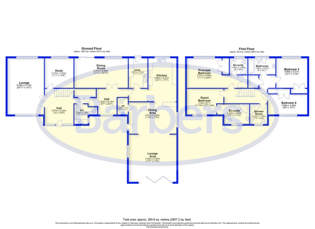 Floorplan for Pheasant Walk, Loggerheads