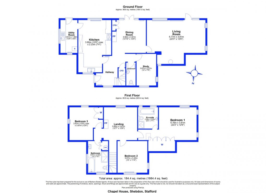Floorplan for Shebdon, Stafford