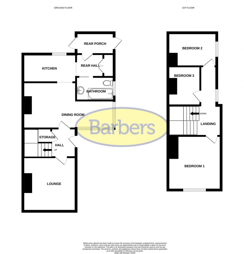 Floorplan for Chapel Lane, Bronington