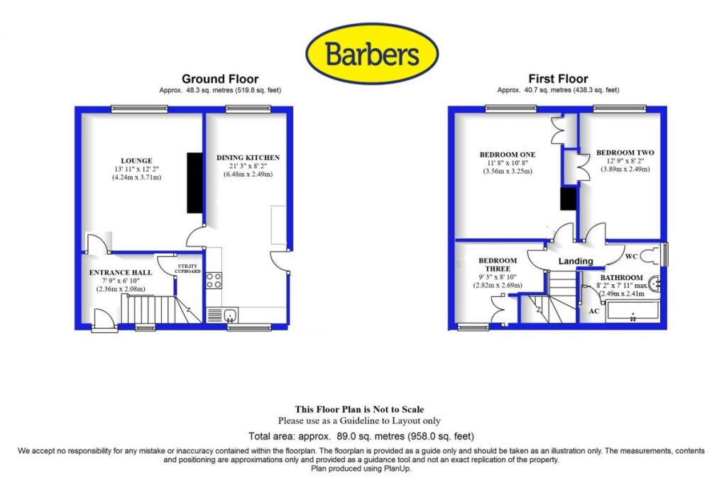 Floorplan for Riverside Drive, Tern Hill