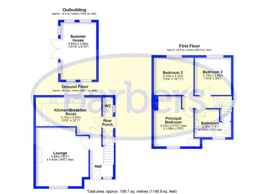 Floorplan for Ashley, Market Drayton, Shropshire