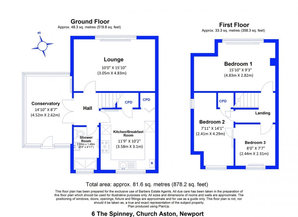 Floorplan for Church Aston, Newport