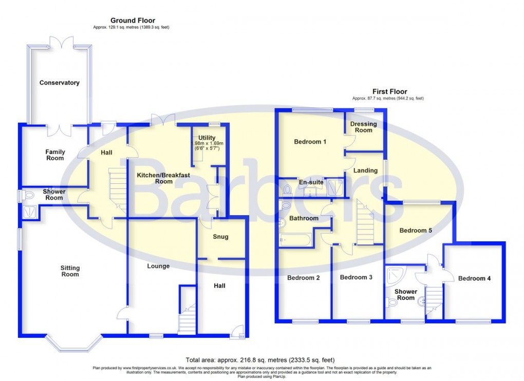 Floorplan for Sandford, Whitchurch