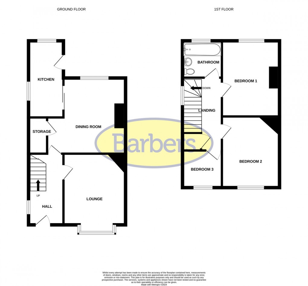 Floorplan for Talbot Street, Whitchurch