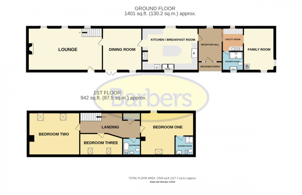 Floorplan for Charlton Barns, Charlton, TF6 5ET
