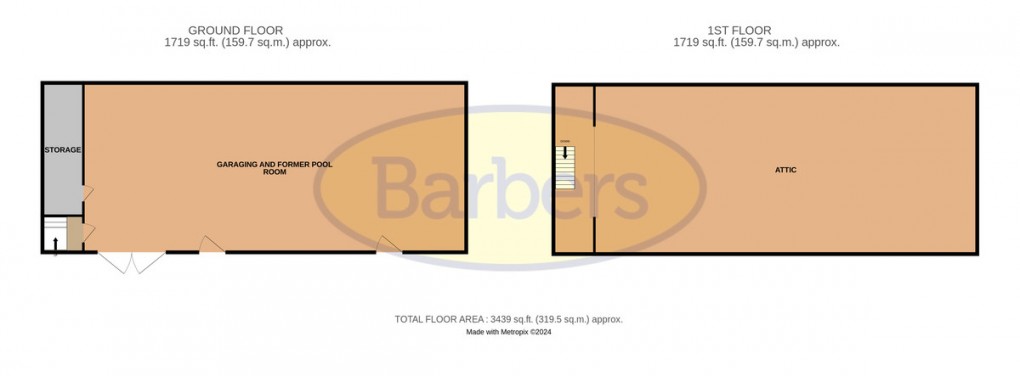 Floorplan for Charlton Barns, Charlton, TF6 5ET
