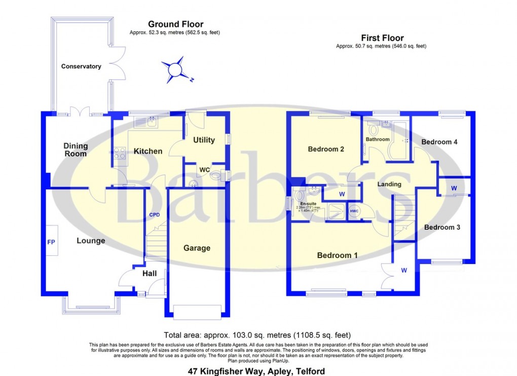 Floorplan for Apley, Telford