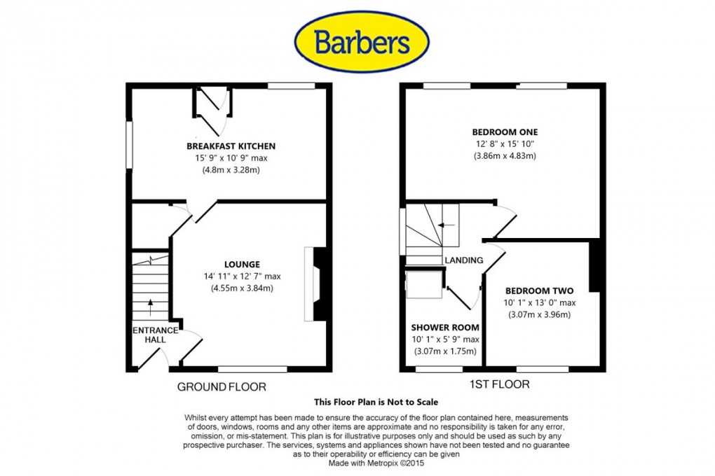 Floorplan for Oakfield Road, Market Drayton