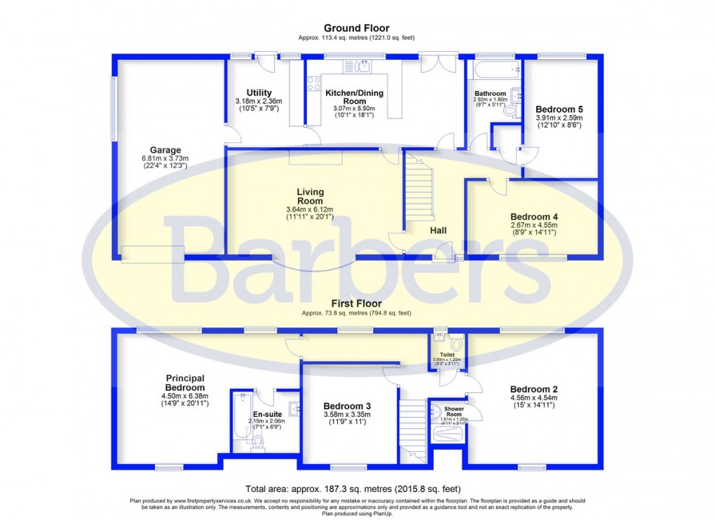 Floorplan for Station Road, Hodnet