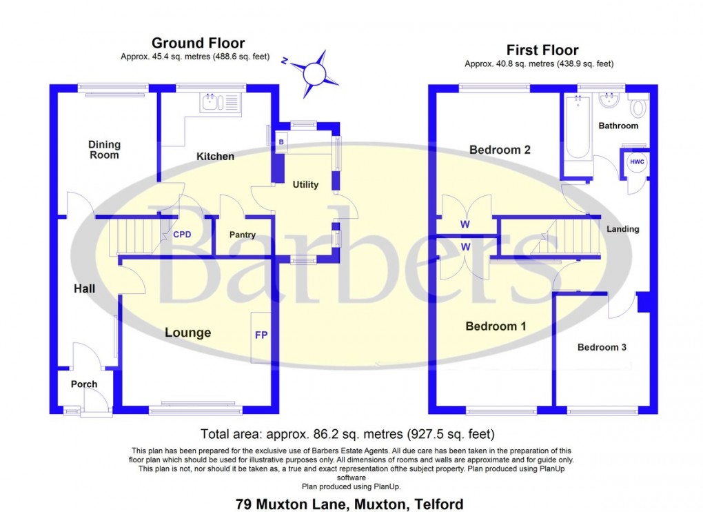 Floorplan for Muxton Lane, Muxton, Telford, TF2 8PG