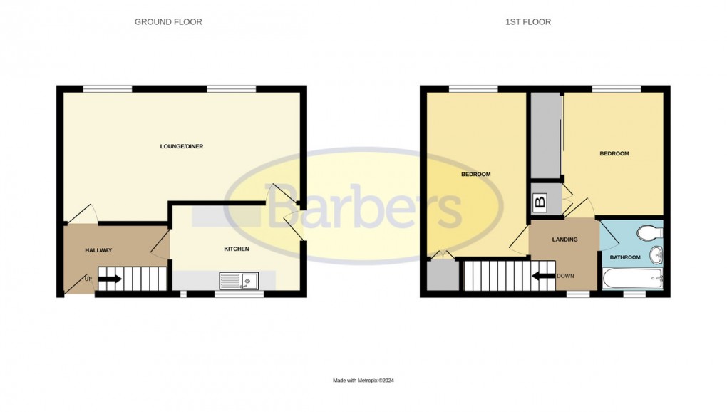 Floorplan for Church Road, Trench, Telford, TF2 7HX.
