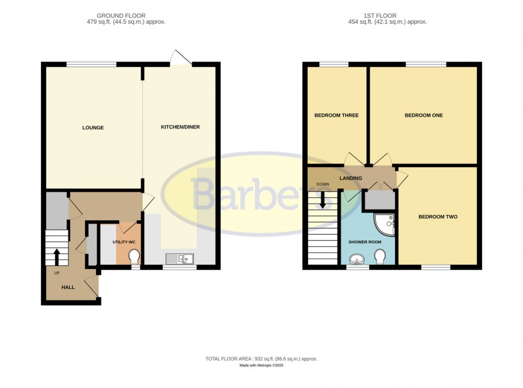 Floorplan for Burnside, Telford, TF3 1SZ