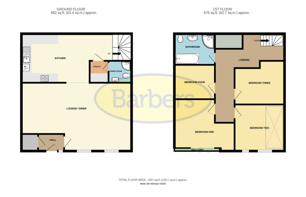 Floorplan for Horsehay Court, Horsehay, Telford, TF4 3PU