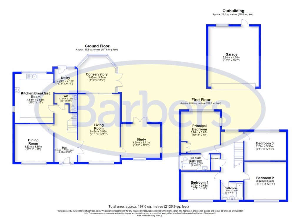 Floorplan for Partridge Ride, The Burntwood, Loggerheads