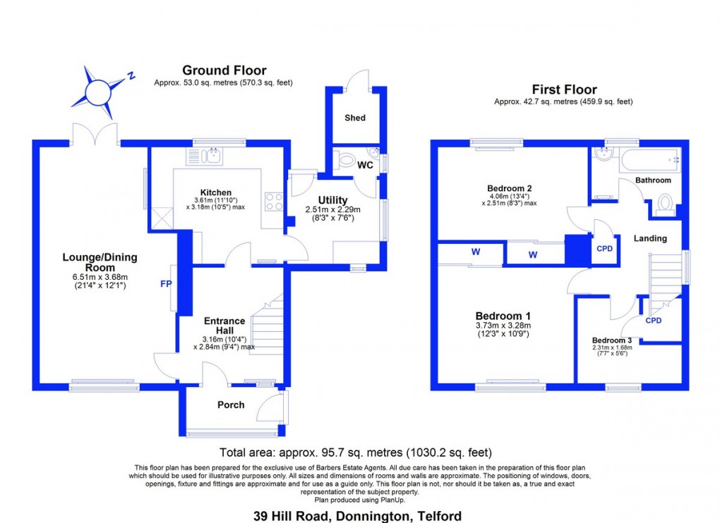 Floorplan for The Humbers