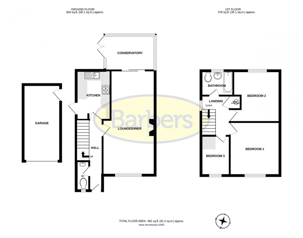 Floorplan for Broad Oaks, Randlay