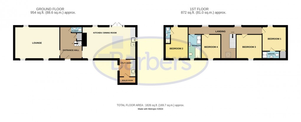 Floorplan for Grange Farm Barns, Grange Lane, Redhill, Telford, TF2 9PB