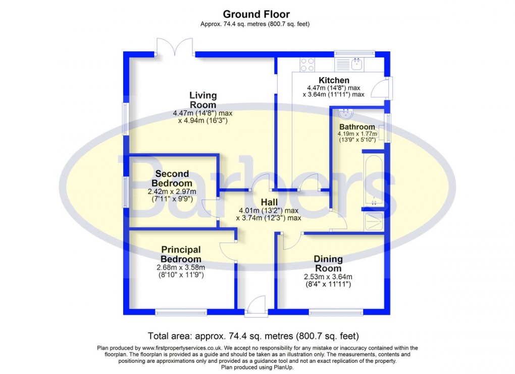 Floorplan for Buntingsdale Road, Market Drayton