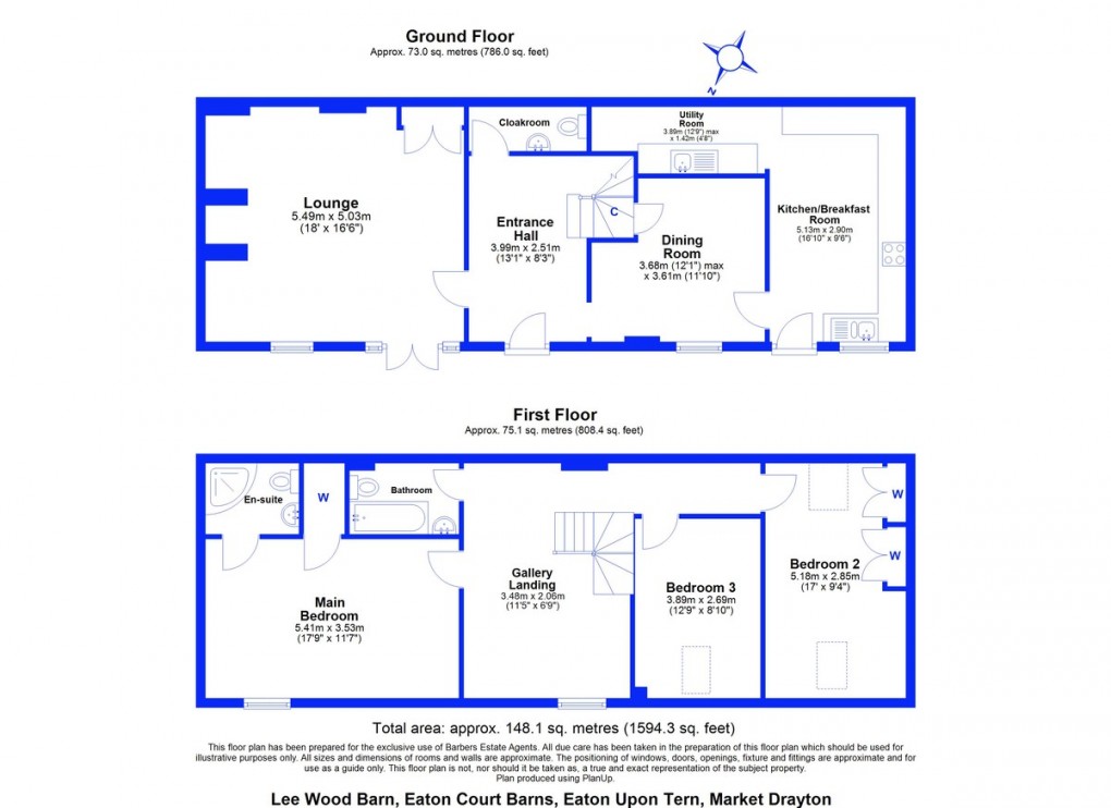 Floorplan for Eaton-on-tern, Market Drayton