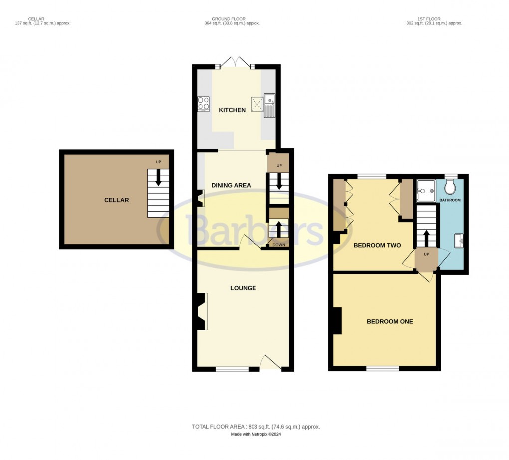 Floorplan for Wellington Road, Horsehay, Telford, TF4 3BT