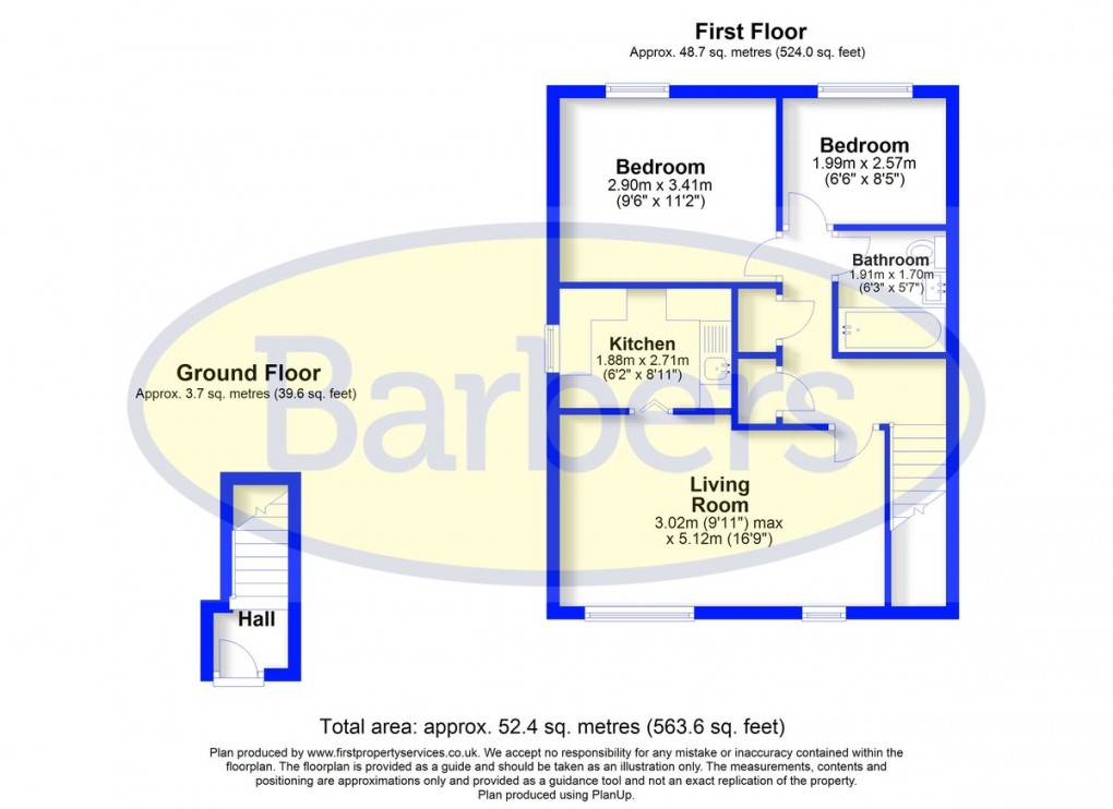 Floorplan for Shrewsbury Road, Market Drayton