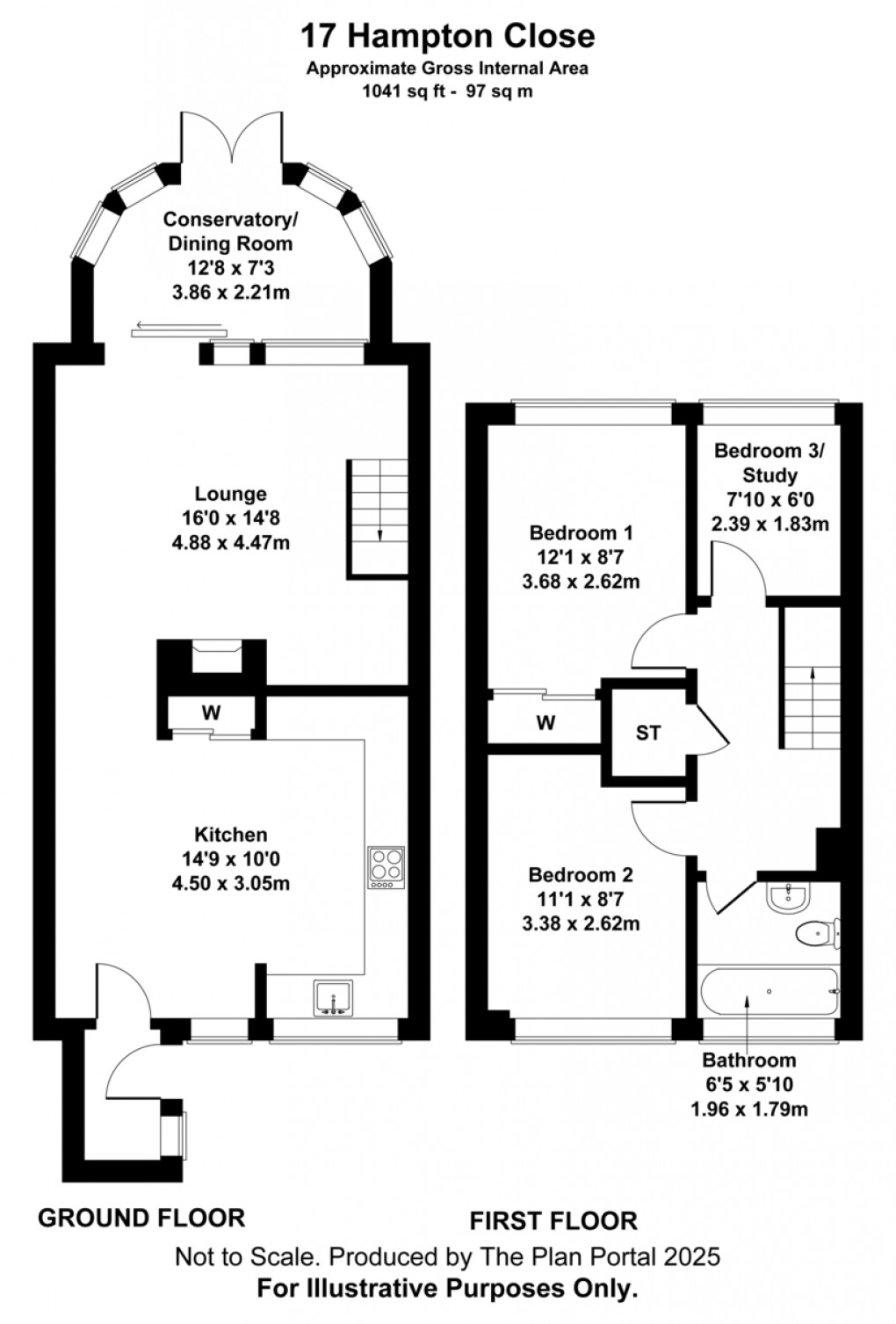 Floorplan for Hampton Close, Newport