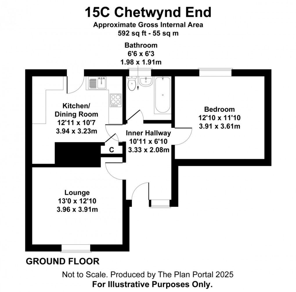 Floorplan for Chetwynd End , Newport