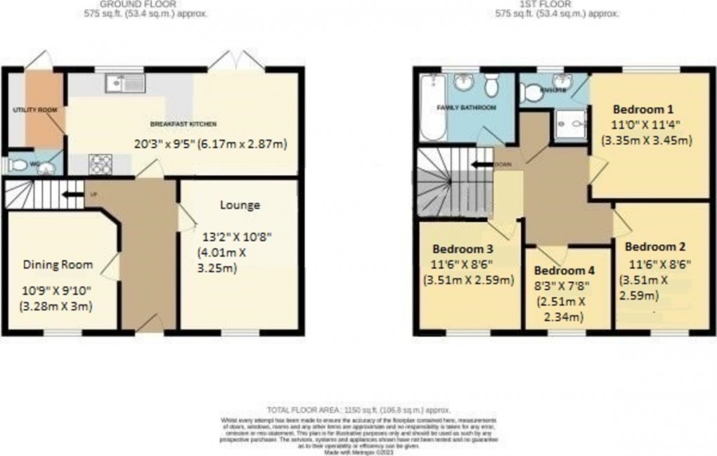 Floorplan for Centenary Way, Newport