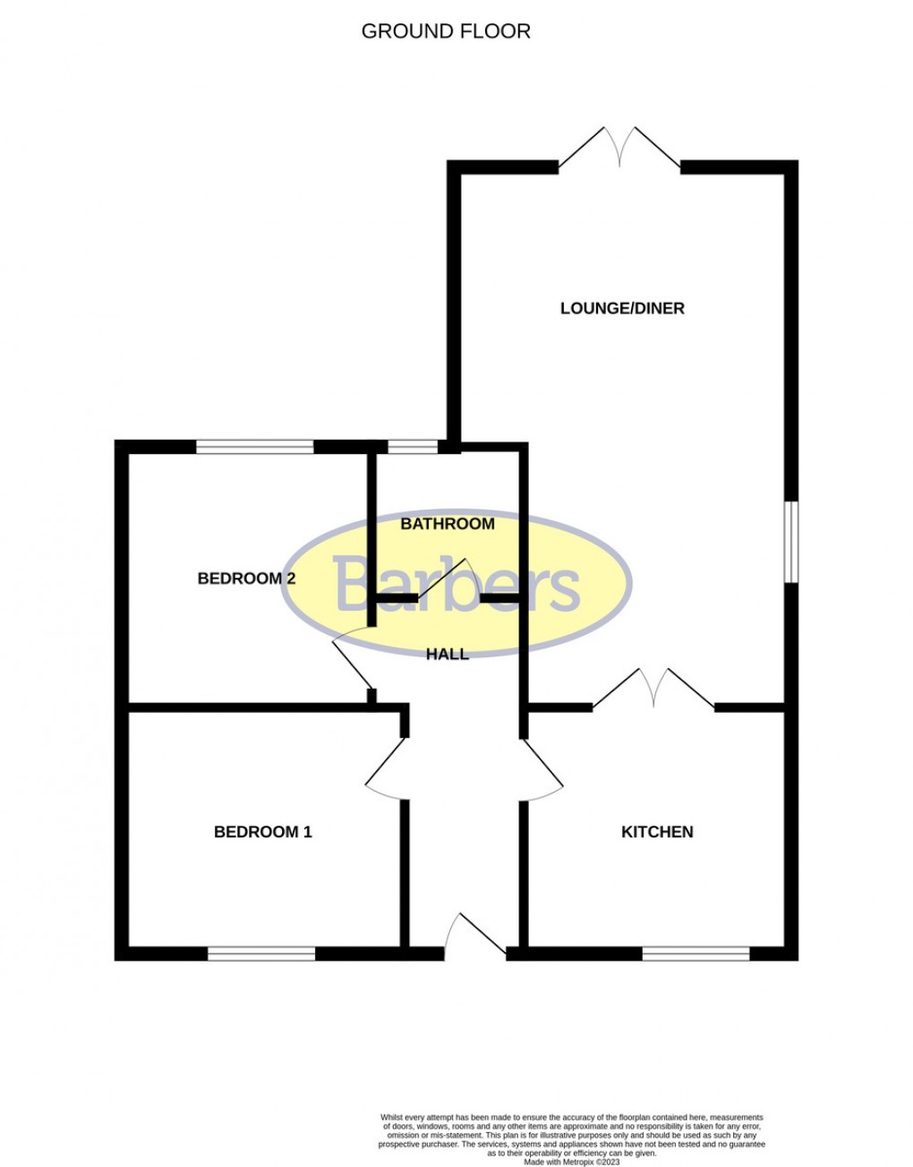 Floorplan for School Lane, Bronington, Whitchurch, Shropshire