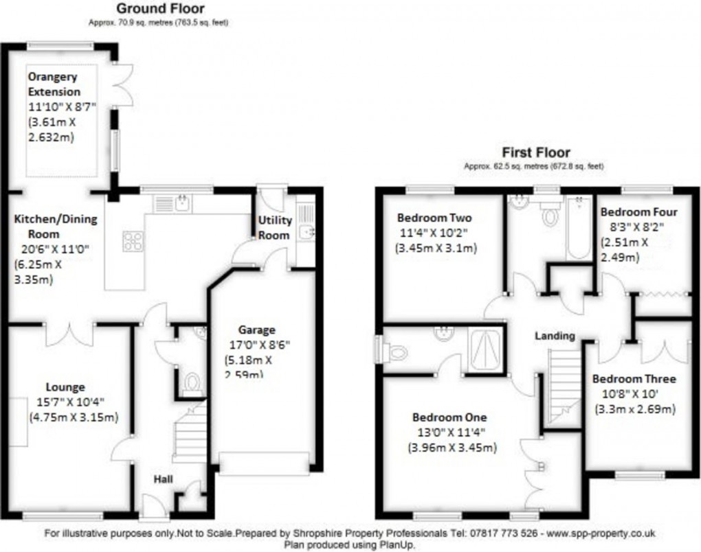 Floorplan for Muxton, Telford