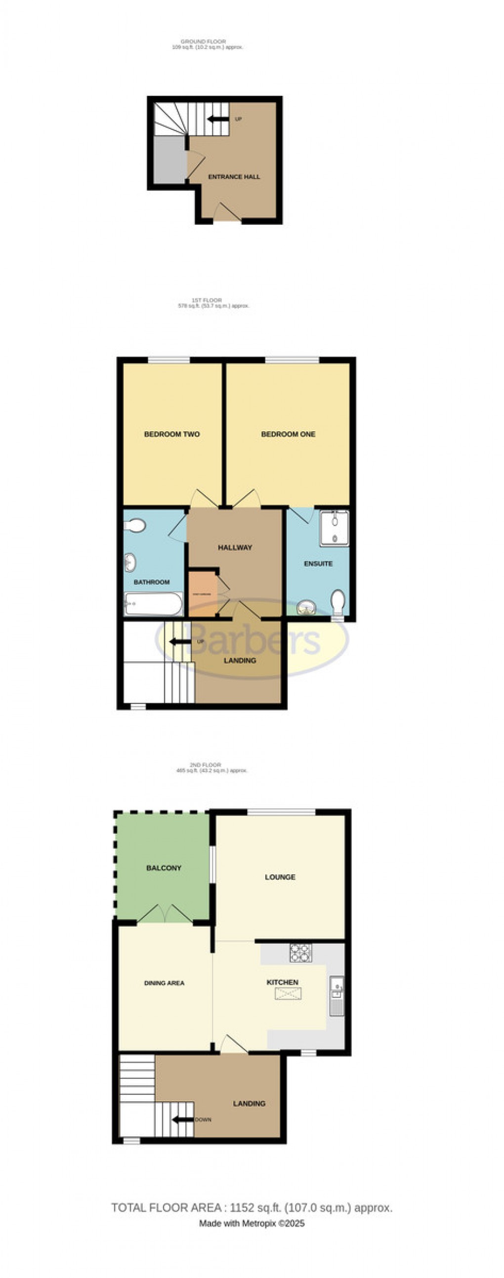 Floorplan for Barrack Close, Lawley, Telford, TF3 5HS