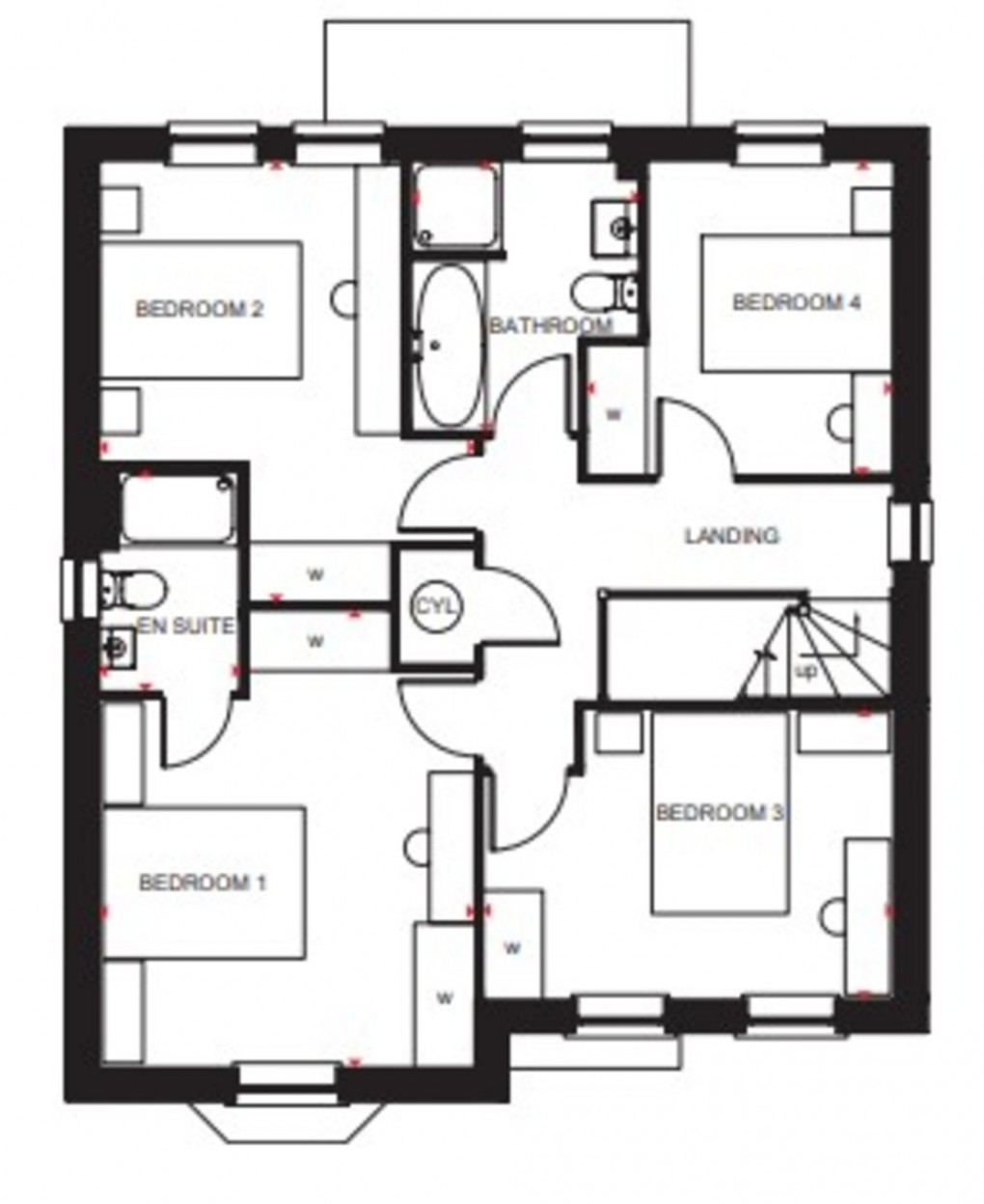 Floorplan for Plot 20 The Holden,  Clockmakers