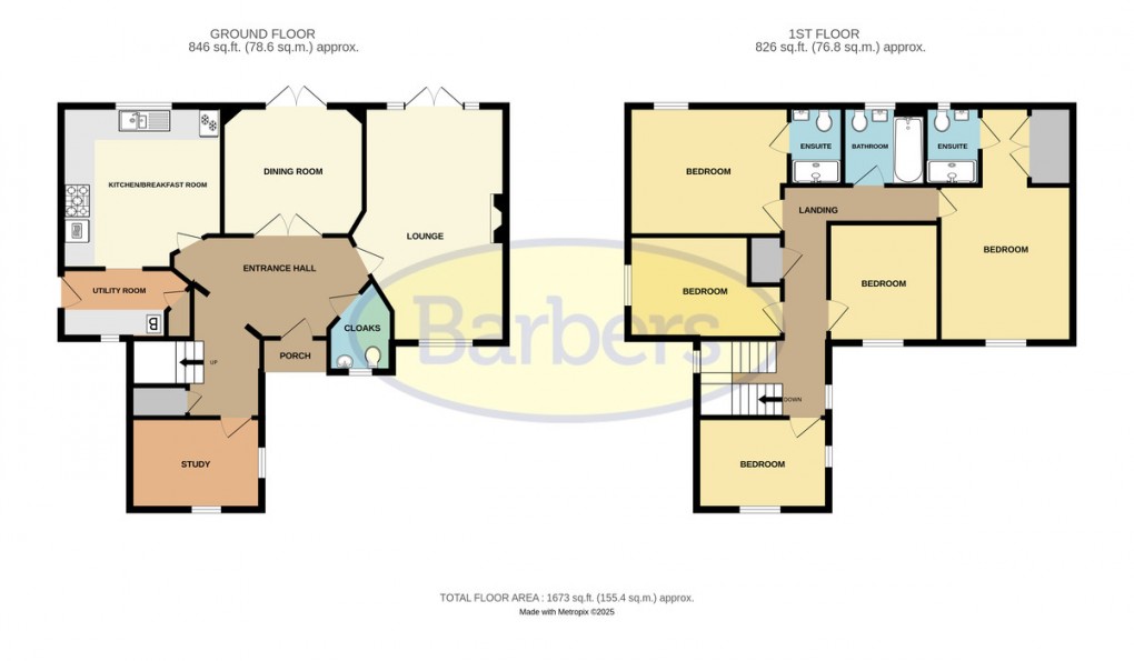 Floorplan for Brambling Close, Apley, Telford, TF1 6AP.