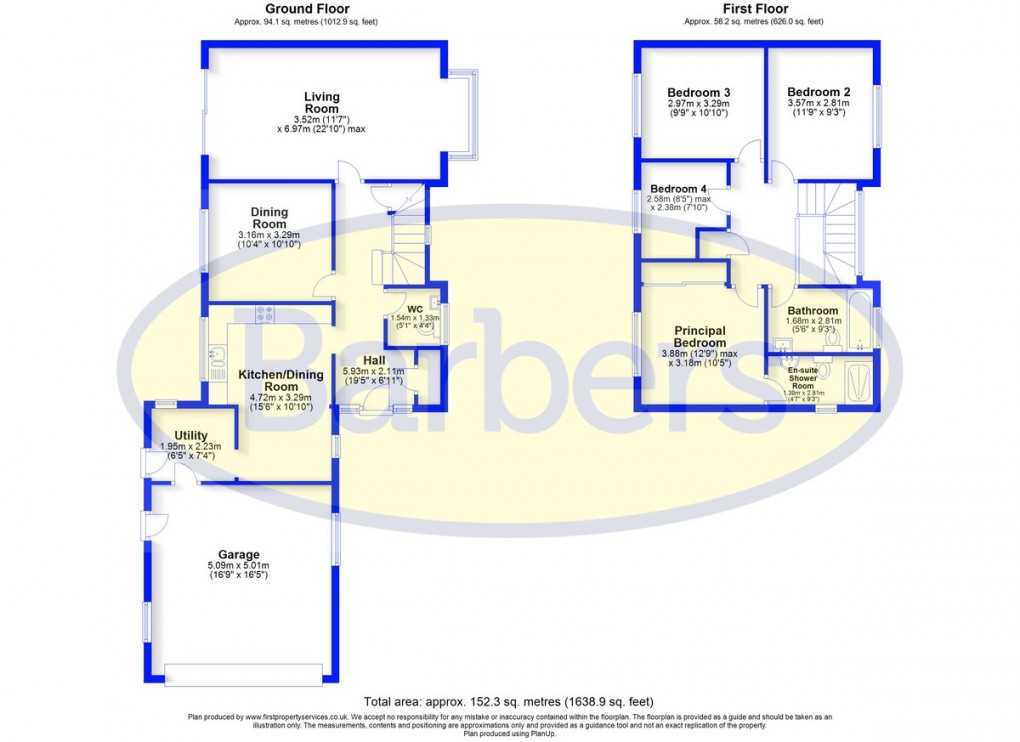 Floorplan for Badger Brow Road, Loggerheads