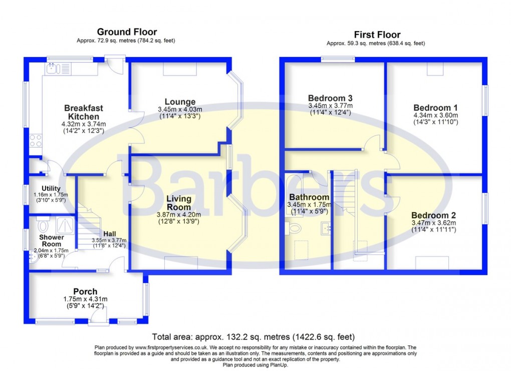 Floorplan for Wesleyan Road, Ashley